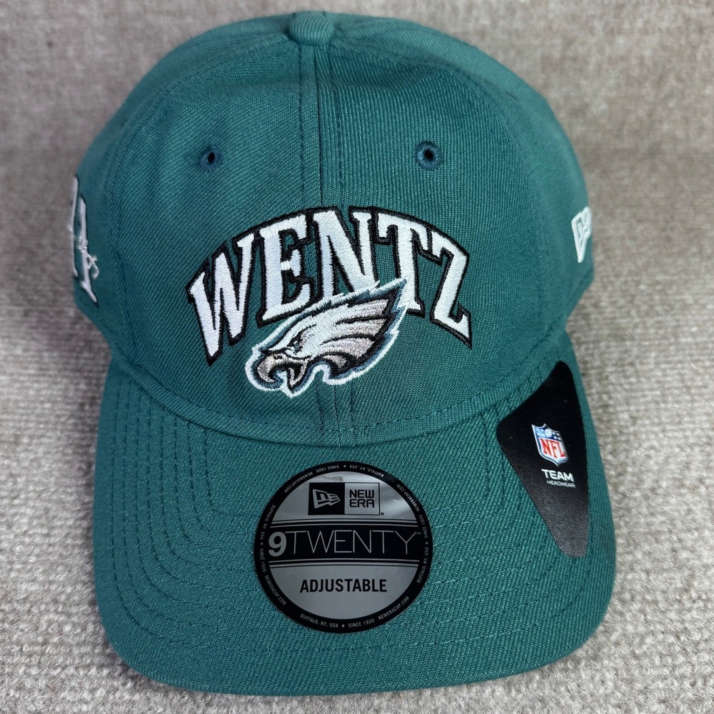 Carson Wentz Philadelphia Eagles New Era Dad Hat Mens OSFA Green 9TWENTY NFL Cap